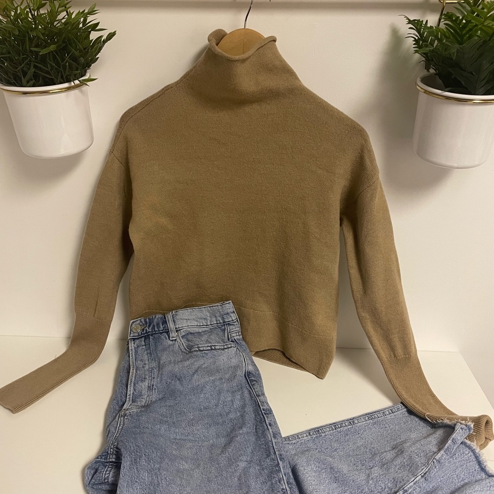 Wilfred Tan Turtleneck Sweater